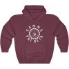 Greekgear Gamma Phi Beta Unisex College Seal Hoodie(Maroon)