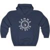 Greekgear Gamma Phi Beta Unisex College Seal Hoodie(Navy)