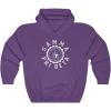 Greekgear Gamma Phi Beta Unisex College Seal Hoodie(Purple)