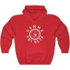 Greekgear Gamma Phi Beta Unisex College Seal Hoodie(Red)