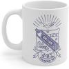 Greekgear Phi Beta Sigma Crest Ceramic Coffee Cup, 11oz