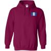 Greekgear Phi Delta Theta Flag Patch Hooded Sweatshirt(Maroon)