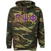 Omega Psi Phi Camo Pullover Hooded Sweatshirt(Military Camo)