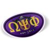Omega Psi Phi Color Oval Decal Multicolor
