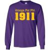 Omega Psi Phi Logo Long Sleeve Tee(Purple)