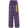 Omega Psi Phi Pajamas Flannel Pant(Purple/White)