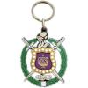 Omega Psi Phi Rubber Crest Key Chain Multicolor