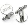 Phi Beta Sigma Deep Cut Silver Cufflinks