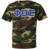 Phi Beta Sigma Fraternity Greek Lettered Camouflage Short Sleeve T-Shirt(Camouflage)