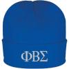Phi Beta Sigma Greek Letter Knit Cap(Royal Blue W/White Thread Color)