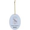 Phi Beta Sigma Holiday Crest Oval Ornaments