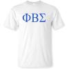 Phi Beta Sigma Lettered Tee(White)