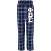 Phi Beta Sigma Pajamas Flannel Pant(Navy/Columbia)