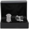 Phi Beta Sigma Shield Silver Look Cuff Links