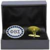 Phi Beta Sigma Topaz Austrian Crystal Cufflinks