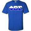 Phi Beta Sigma Two Tone Greek Lettered T-Shirt