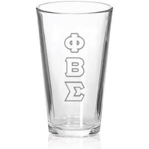 Greekgear Phi Beta Sigma Big Letter Mixing Glass