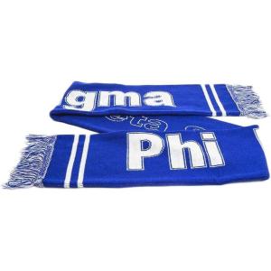 Greekgear Phi Beta Sigma Fraternity Knit Scarf(Blue/White)