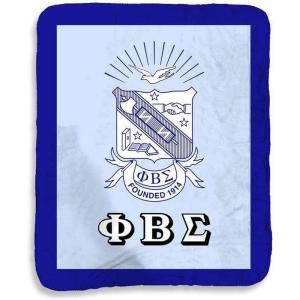 Greekgear Phi Beta Sigma Sherpa Lap Blanket