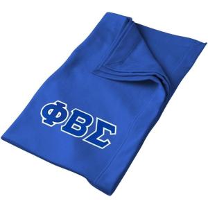 Greekgear Phi Beta Sigma Twill Sweatshirt Blanket
