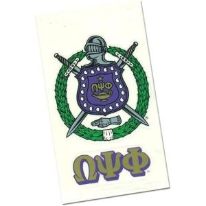 Omega Psi Phi Crest – Shield Decal