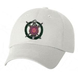Omega Psi Phi Crest – Shield Emblem Hat(White)