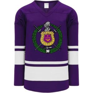 Omega Psi Phi League Hockey Jersey(Purple/White)