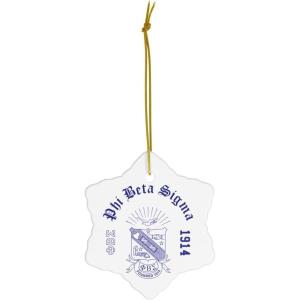 Phi Beta Sigma Ceramic Ornaments Circle(Snowflake)