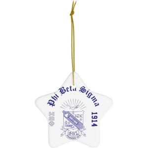 Phi Beta Sigma Ceramic Ornaments Circle(Star)