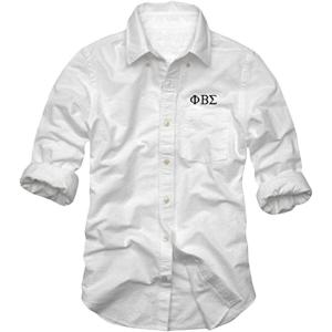 Phi Beta Sigma Classic Oxford(White/ Light Stone)