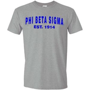 Phi Beta Sigma Est Tee(Charcoal Grey)