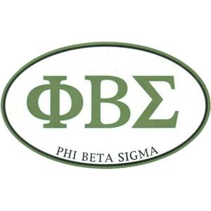 Phi Beta Sigma Euro Decal Oval Sticker
