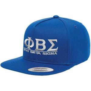 Phi Beta Sigma Flatbill Snapback Hats Original(Blue)