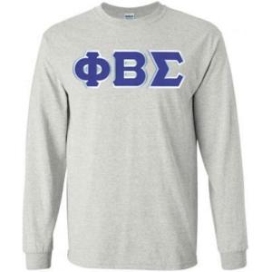 Phi Beta Sigma Lettered Long Sleeve(Light Grey)