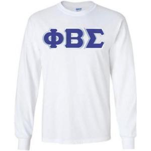Phi Beta Sigma Lettered Long Sleeve(White)