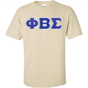 Phi Beta Sigma Lettered T-Shirt(Natural)