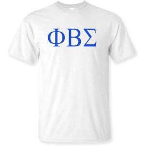 Phi Beta Sigma Lettered Tee(White)