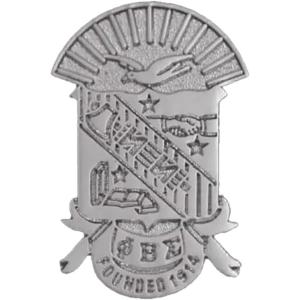 Phi Beta Sigma Silver Crest Lapel Pin