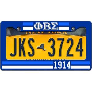 Phi Beta Sigma Year License Plate Frame