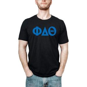 Phi Delta Theta Letter Tee(Black)