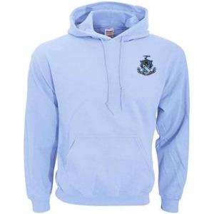 Phi Delta Theta World Famous Greek Patch Hoodie – Light Blue(Light Blue)