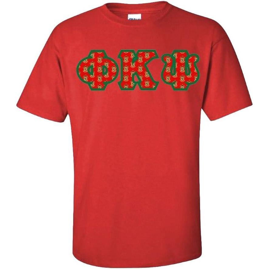 imagePhi Kappa Psi Fraternity Crest Twill Letter TeeRed