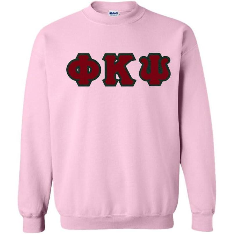 imagePhi Kappa Psi Lettered CrewneckLight Pink