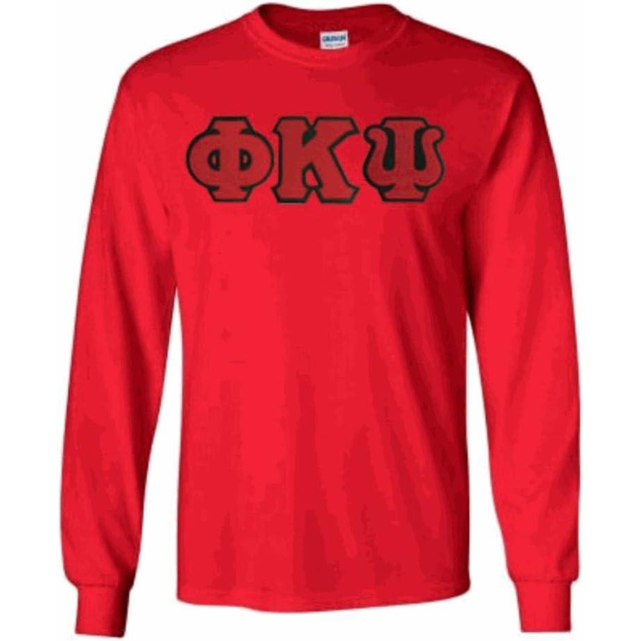 imagePhi Kappa Psi Lettered Long SleeveRed
