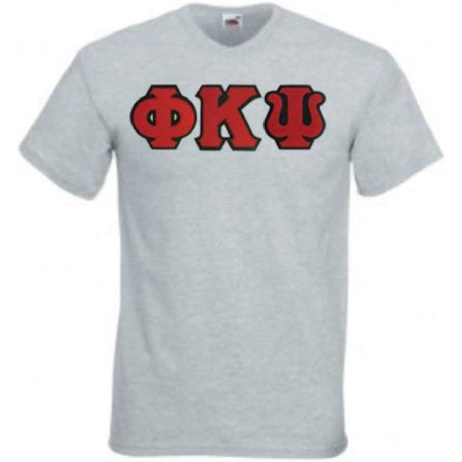 imagePhi Kappa Psi Lettered VNeck TShirtSports Grey