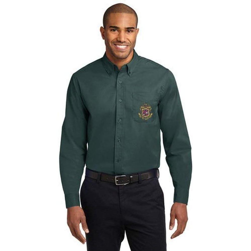 imagePhi Kappa Psi Long Sleeve OxfordDark GreenNavy