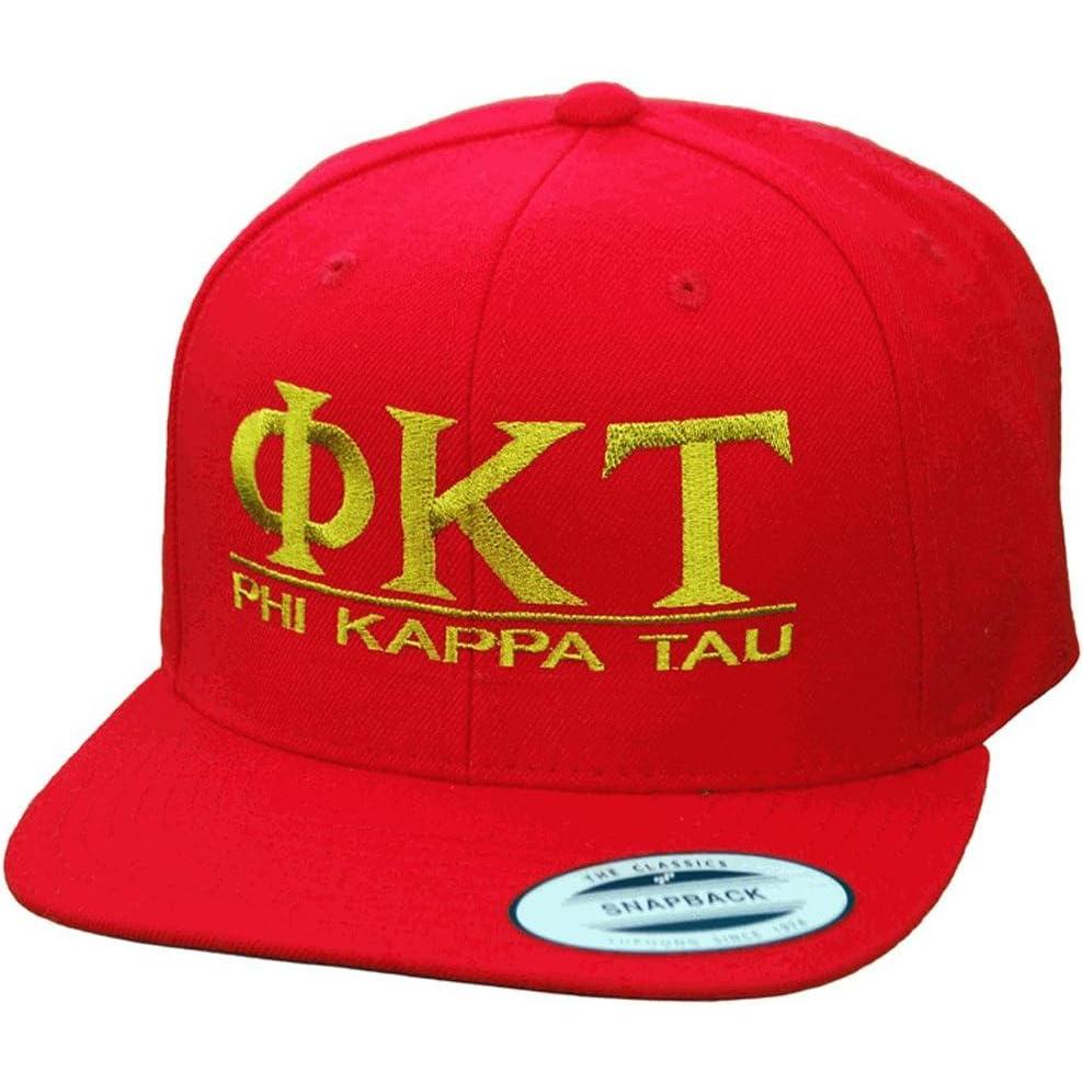 imagePhi Kappa Tau Flatbill Snapback Hats OriginalRed