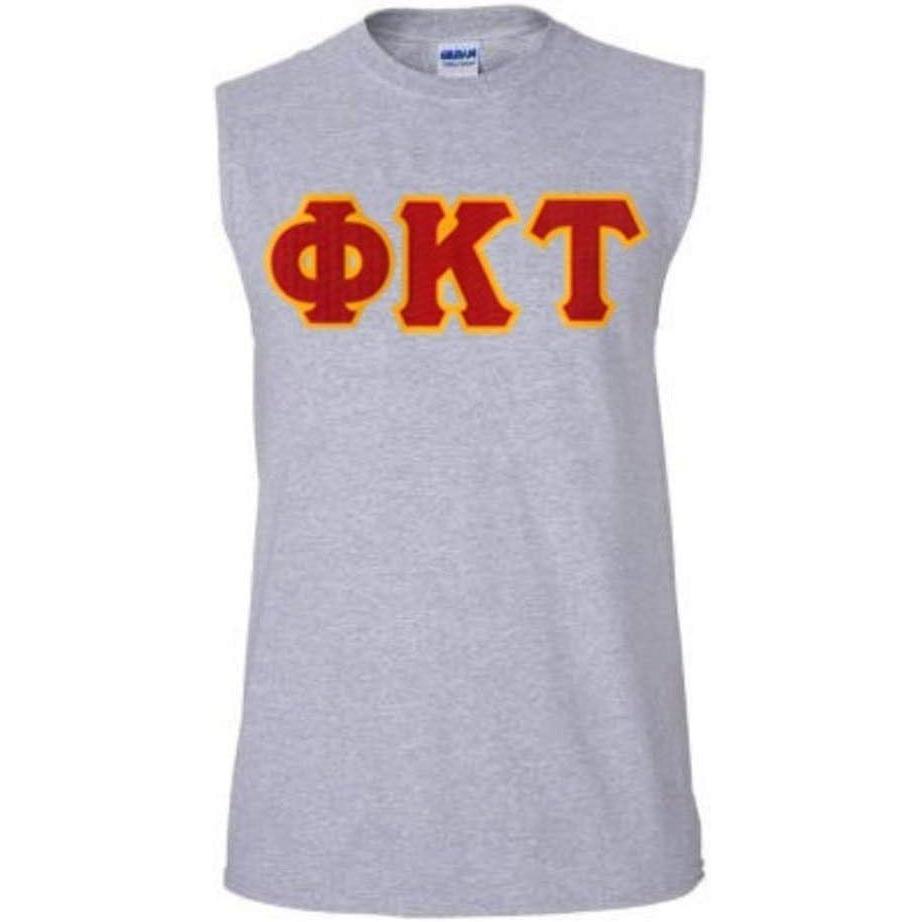 imagePhi Kappa Tau Lettered Sleeveless TeeSports Grey