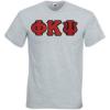 Phi Kappa Psi Lettered V-Neck T-Shirt(Sports Grey)