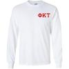 Phi Kappa Tau Flag Long Sleeve T-Shirt(White)